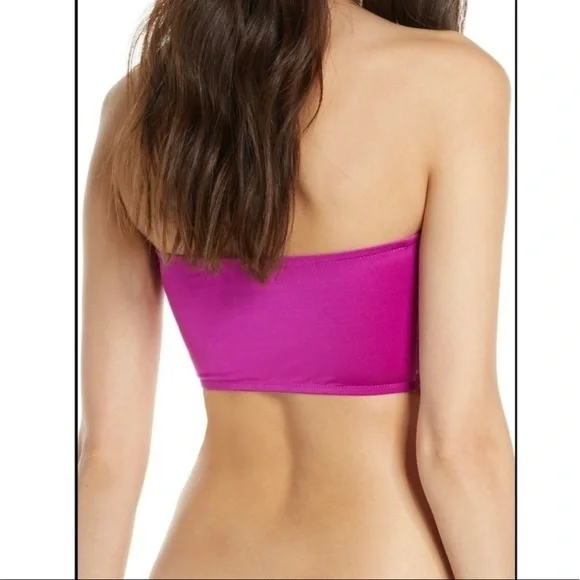 NWOT- Free People Camila Strapless Lace-Contrast Bandeau - Picture 3 of 16